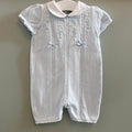 Baby Girl 3 months Sarah Louise Blue Collared Knitted Romper (22 31)