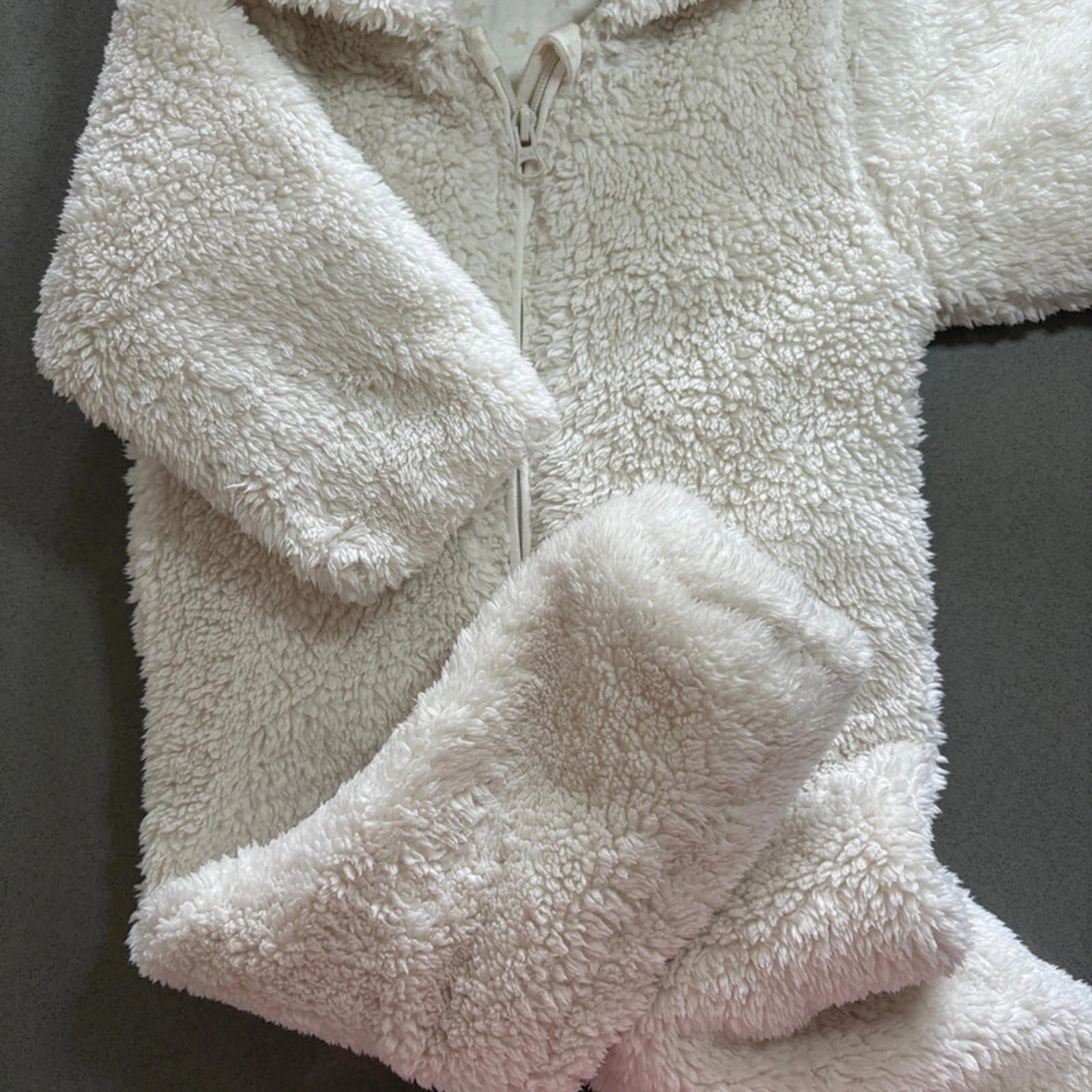 Baby Boy Girl Unisex 12-18 months Matalan Fluffy Fleece Full Zip Snowsuit (4930)