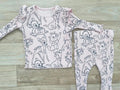 Baby Girl 0-3 months Disney character Pink Ribbed 2 Piece Outfit Ruffles (45 35)