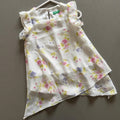 Baby Girl 12-18 months Benetton White Floaty Floral Smart Dress (55 31)