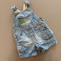 Baby Boy 3-6 months NEXT Faded Blue Denim Short Summer Dungarees (43 18)