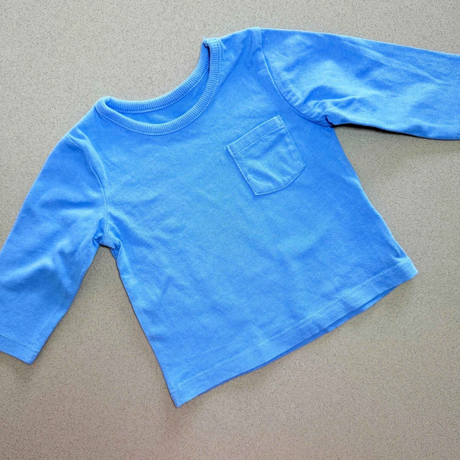 Baby Boy 0-3 months George Blue Long Sleeve T-shirt (16 11)