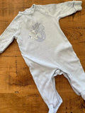 Baby Boy 3-6 months Matalan Blue Little Brother Sleepsuit Silver (21 20)