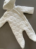 Baby Girl Boy Unisex 6-9 months George White Padded  Hooded Snowsuit (32 16)