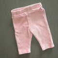 Baby Girl Newborn Matalan Pink Velour Feel Elasticated Trousers (33 21)