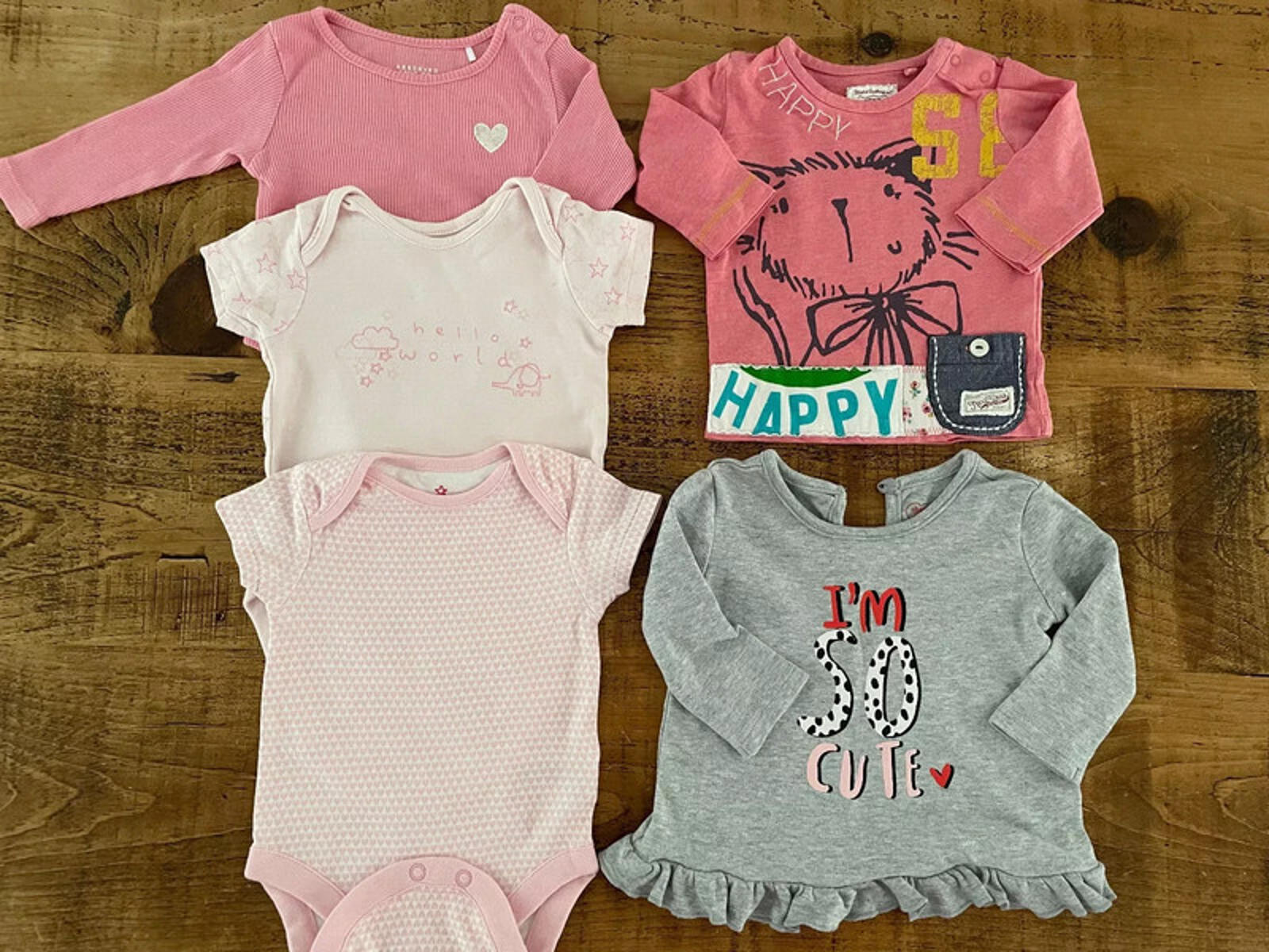 Baby Girl 0-3 months Bundle Tops Bottoms M&S Next Reserved Nutmeg (39 16)