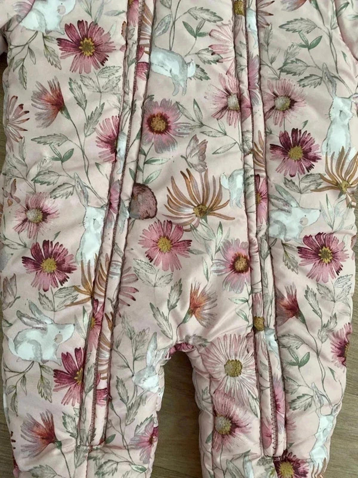 Baby Girl 0-3 months NEXT Pink Floral Double Zip Snowsuit  (45 29 (49))
