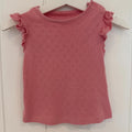 Baby Girl 3-6 months TU Pink Sleeveless T-Shirt Hearts (63 03)