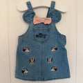 Baby Girl 3-6 months Disney Minnie Mouse Denim Pinafore Dress (58 15)