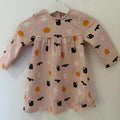 Baby Girl 6-9 months George Pink Halloween Themed Long Sleeve Dress (56 07)