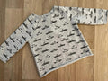 Baby Boy 9-12 months Next Grey Thick Long Sleeve Jersey Top Classic Cars (18 23)