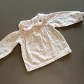 Baby Girl 3-6 months Nutmeg White Floral Long Sleeve Tunic Top (52 02)