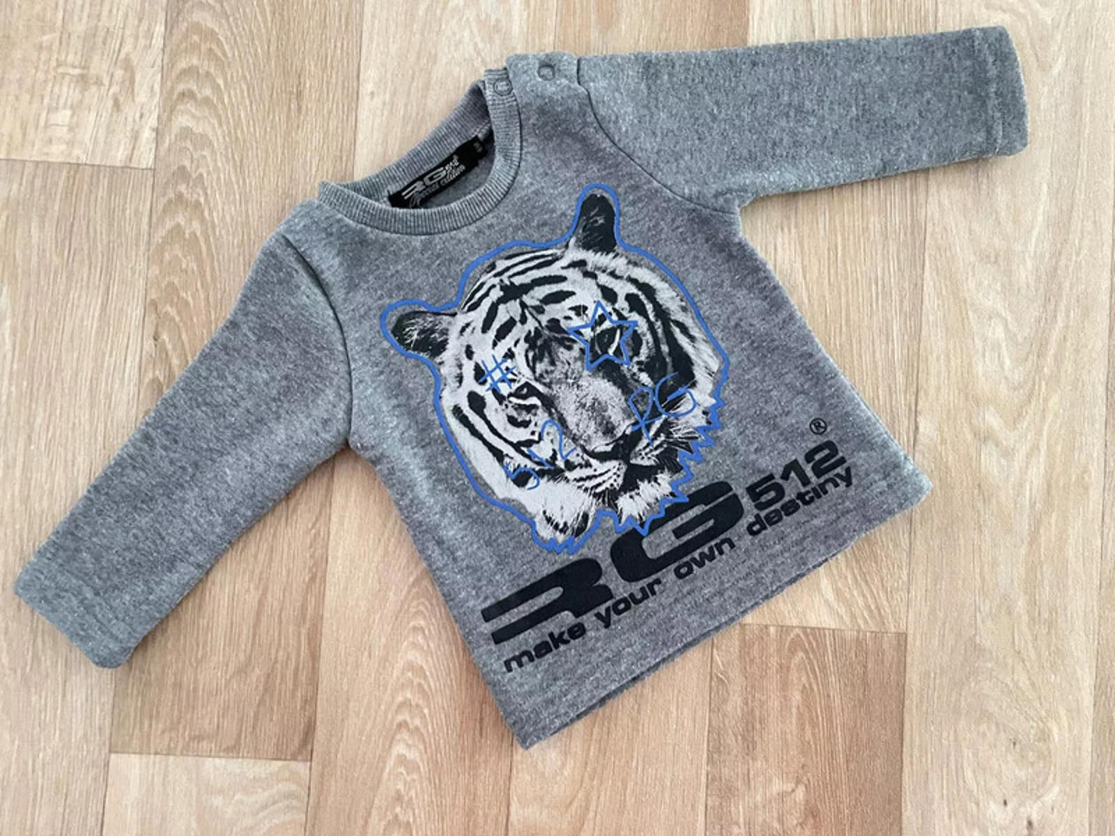 Baby Boy 3-6 months RG 512 Grey Pullover Sweatshirt Make Your Own Destiny