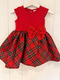 Baby Girl 6-9 months H&M Red Sleeveless Tartan Party Dress (47 22)