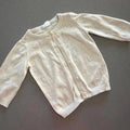 Baby Girl 0-3 months F&F Ivory Knitted Cardigan with Heart Design (59 30)