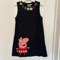 Girl age 6-7 years Peppa Pig Blue Sleeveless Jersey Cotton Dress New (34 03)