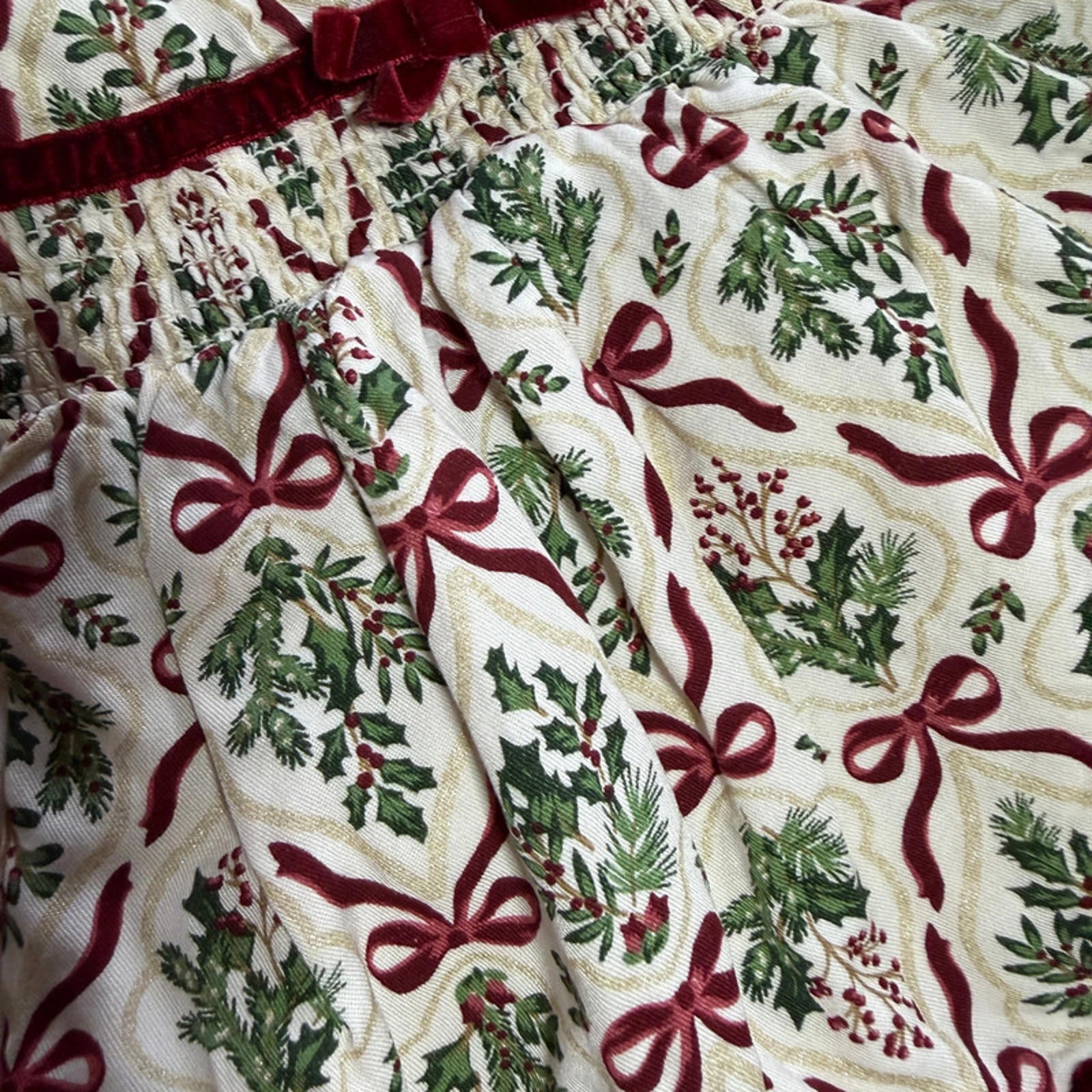 Baby Girl 3-6 months Tommy Bahama 2 Piece Christmas Outfit Holly (62 15)