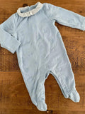 Baby Boy 0-3 months Angel & Rocket Blue Grey Babygrow (31 28)