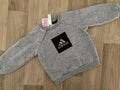 Baby Boy 6-9 months Adidas Grey Branded Sweatshirt Pullover (45 20)