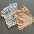 Baby Girl 0-3 months 2 Summer Tops with Ruffles TU George (54 18)