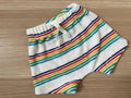 Baby Boy Girl Unisex 0-3 months George White Rainbow Stripe  Shorts (25 09)