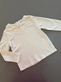 Girl age 3 years Ex Next Ivory Broderie Anglaise Collar Long Sleeve Top (19 01)
