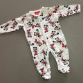 Baby Boy Girl  0-3 months Disney Minnie Mickey Mouse Christmas sleepsuit (33 28)
