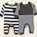 Baby Boy 0-3 months Pat Pat 2 Blue White Long Sleeve Rompers (53 20)