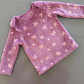 Baby Girl 9-12 months Nutmeg Purple Bow Fleece with Envelope Neck (40 35)