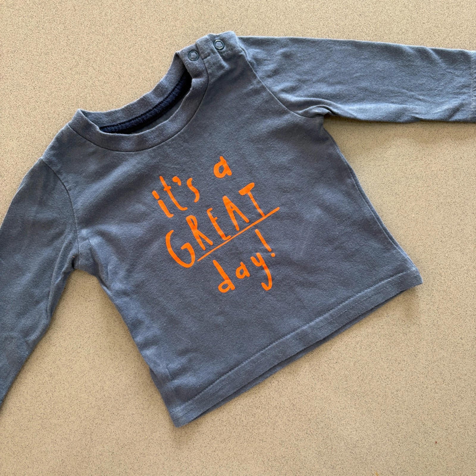 Baby Boy 3-6 months Primark It's A Great Day Long Sleeve T-shirt (44 33)
