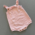 Baby Girl 0-3 months George Pink Knitted Romper Button Fastening (26 21)