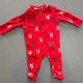 Baby Boy Girl Unisex 1 month 4.5 kg Primark Christmas Zip Up Sleepsuit (30 28)