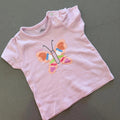 Baby Girl 0-3 months Mini Cuddles Pink Butterfly Short Sleve T-shirt (61 73)