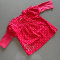 Baby Girl 3-6 months F&F Red  Long Sleeve Tunic Top with Embroidery (37 24)