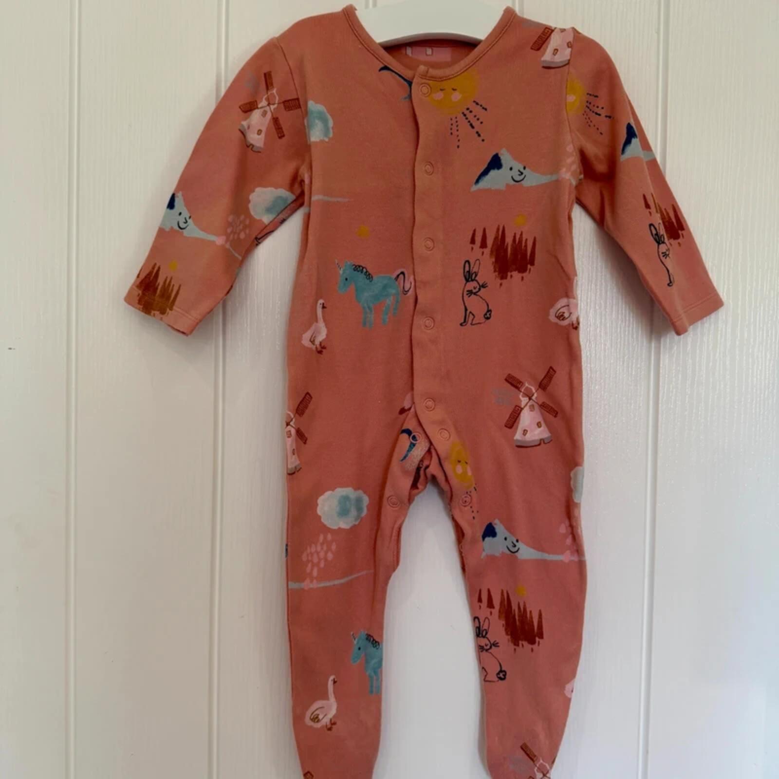 Baby Girl 6-9 months Marks and Spencer Pink Sleepsuit Babygrow (41 32)
