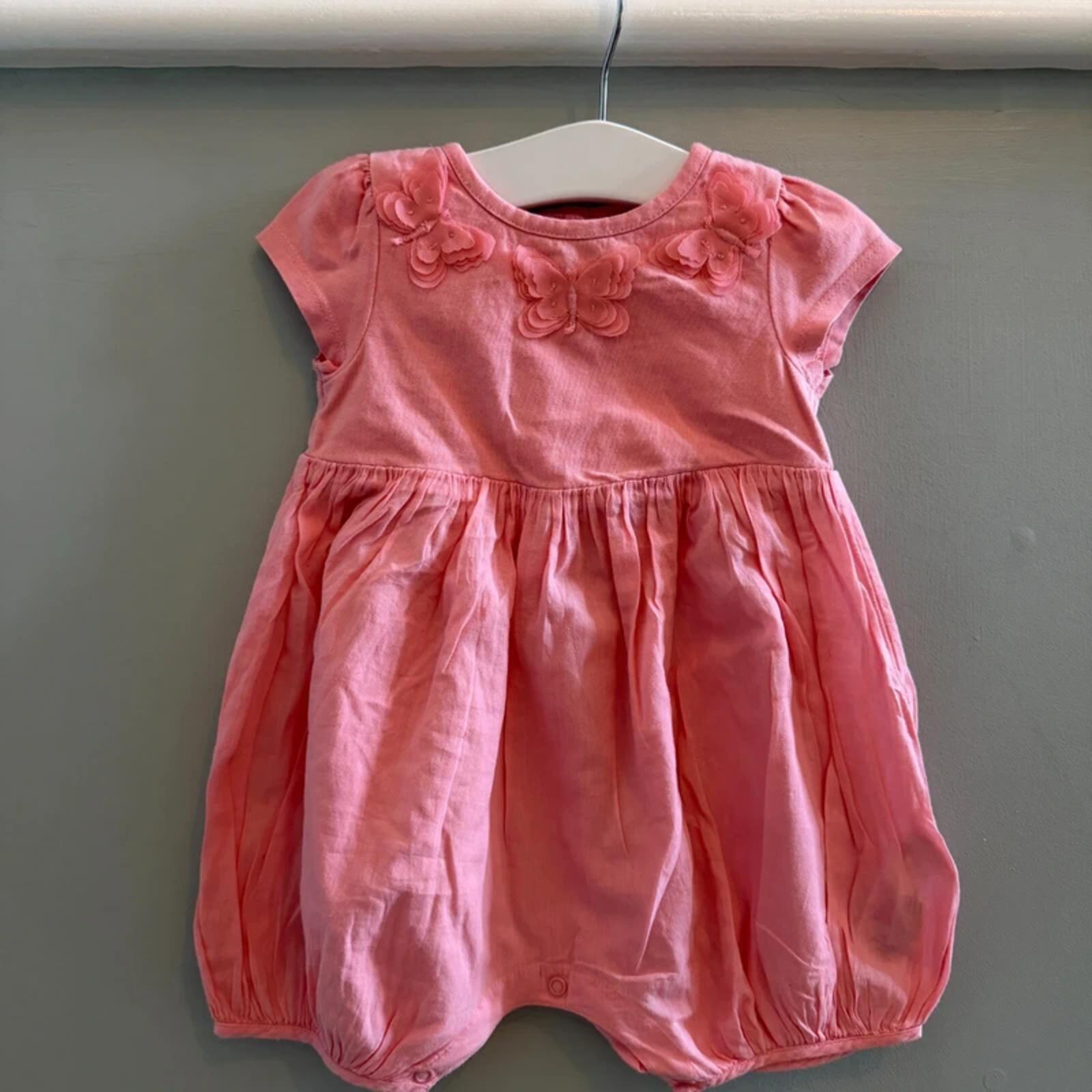 Baby Girl 3-6 months Ted Baker Pink Smart Summer Romper Butterfly (34 05)