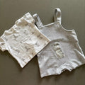Baby Boy 0-3 months Guess How Much I Love You Grey Dungaree Outfit (45 06)