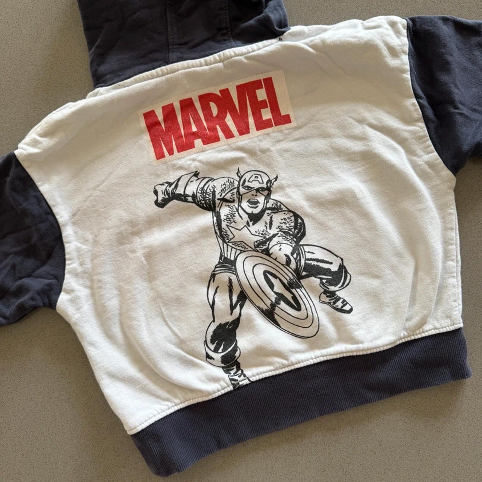 Boy age 3 years Angel & Rocket Captain America Marvel Hoodie (33 13)
