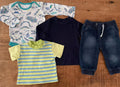 Baby Boy 3-6 months Jeans T-shirts Bodysuit Bundle B&M Tu F&F (43 07)