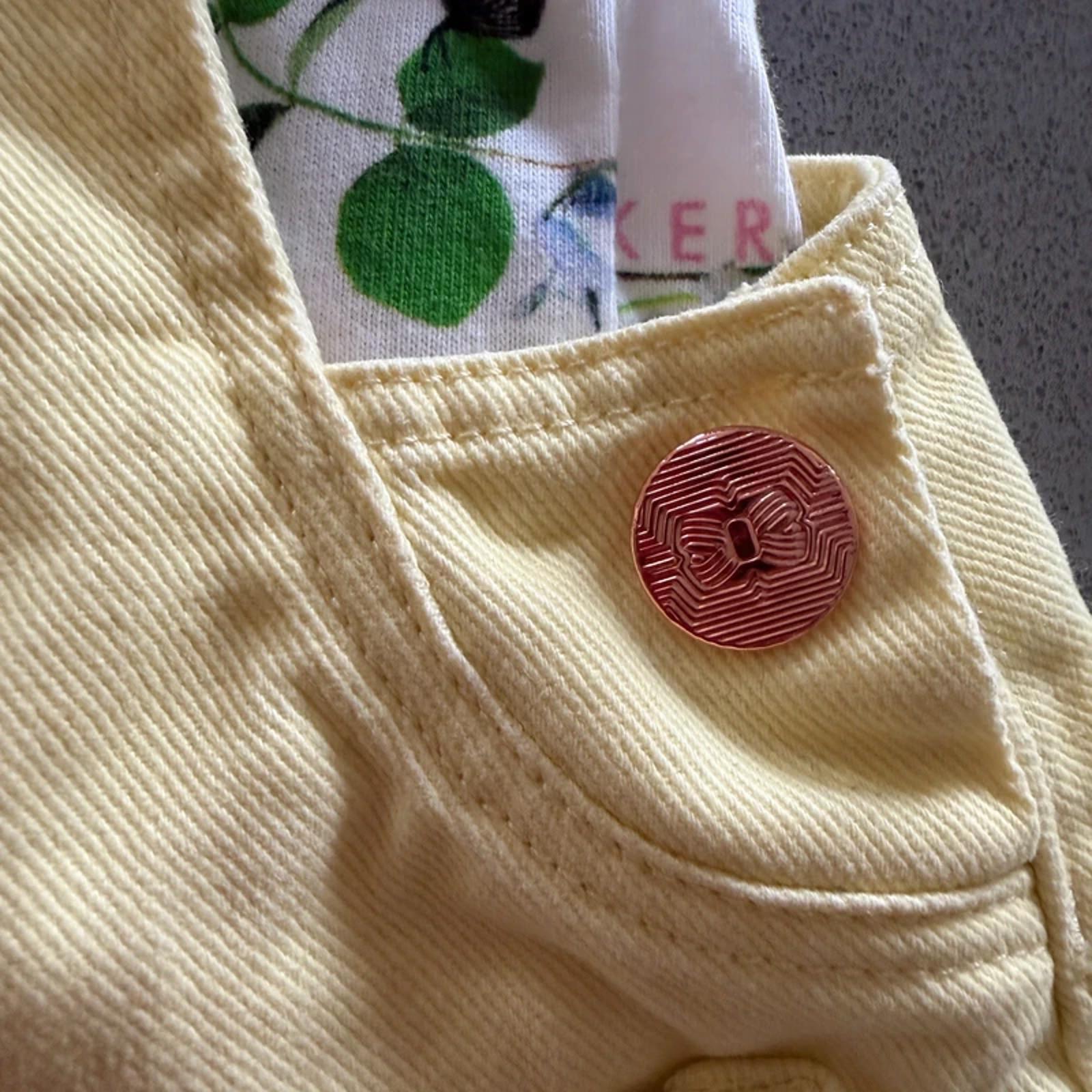Baby Girl 6-9 months Ted Baker Yellow Pinafore Dress Set (28 27)
