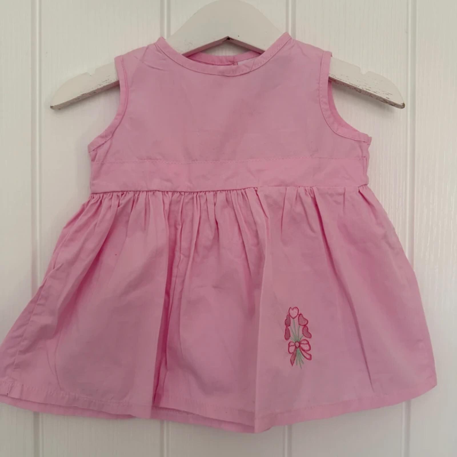 Baby Girl 6-9 months Cutey Couture Pink Sleeveless Summer Dress (35 29)