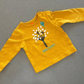 Unisex Baby Newborn Hema Long Sleeve Mustard T-shirt Grow Slowly (45 12)