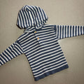 Baby Boy 3-6 months Marks and Spencer Blue Striped Knitted Hoodie  (29 26)