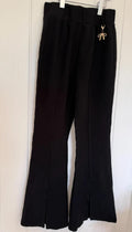 Girl age 11-12 years River Island Black Wide Leg Pull On Trousers (48 18)