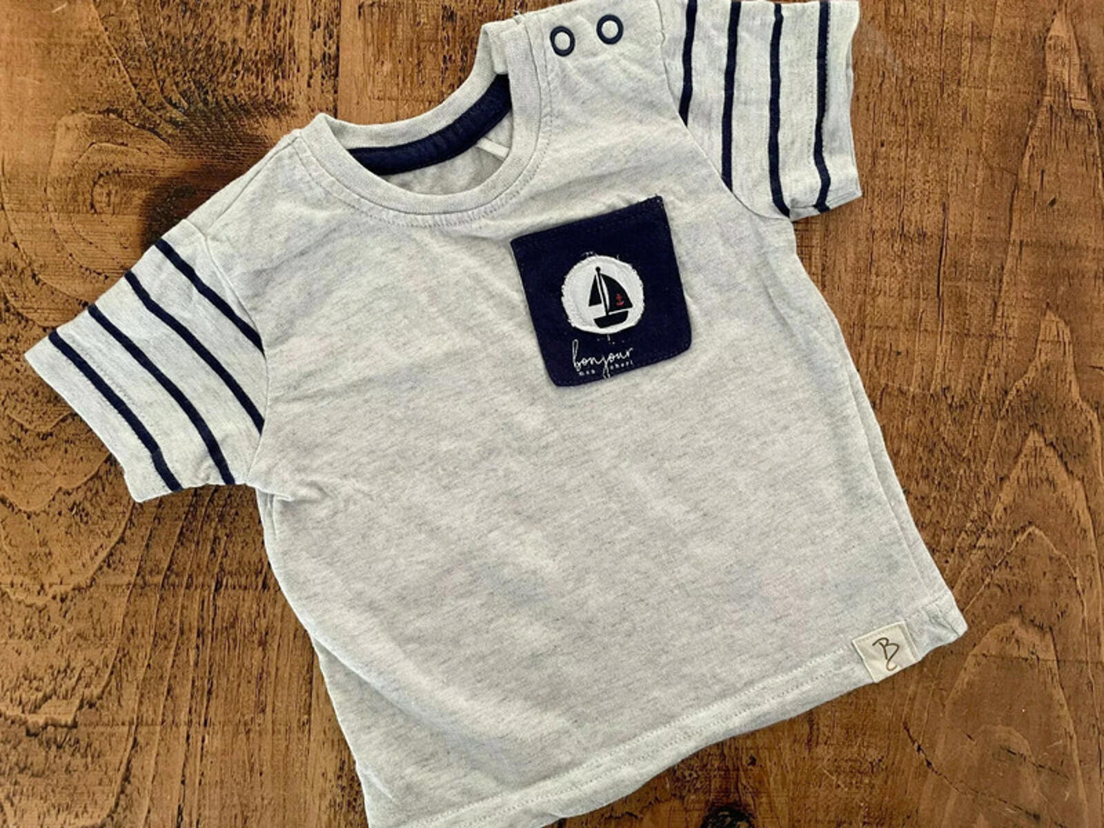 Baby Boy First Size Billy Faiers at George Grey Nautical T-shirt  (48 15)