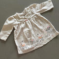 Baby Girl 0-3 months Disney Bambi Long Sleeve Jersey Dress Collar Detail (16 17)