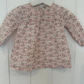 Baby Girl 3-6 months TU Cream Floral Long Sleeve Lined Short Dress (44 09)