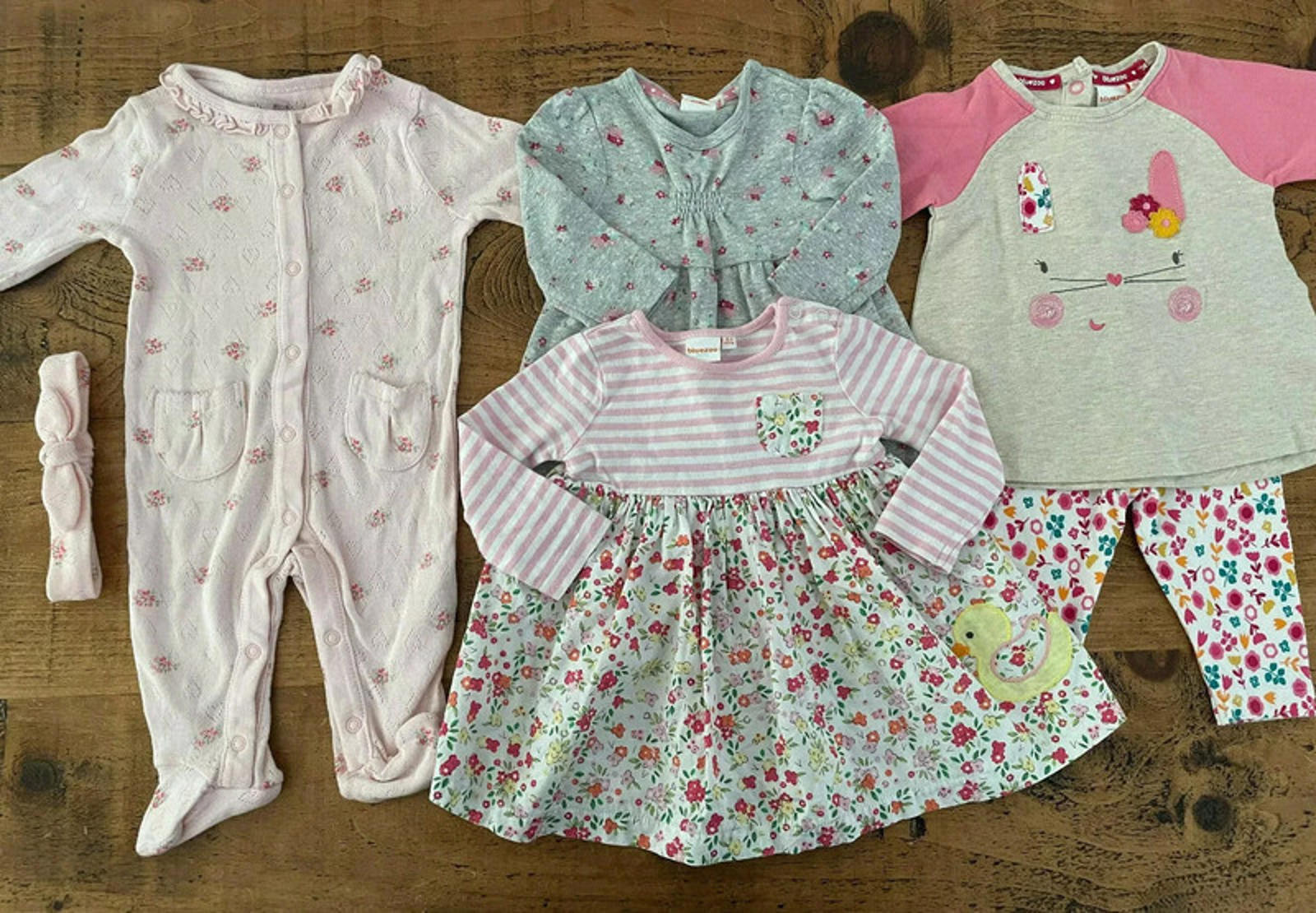 Baby Girl 0-3 months Blue Zoo Bundle Babygrow 2 Piece Outfit & Dresses (46 33)