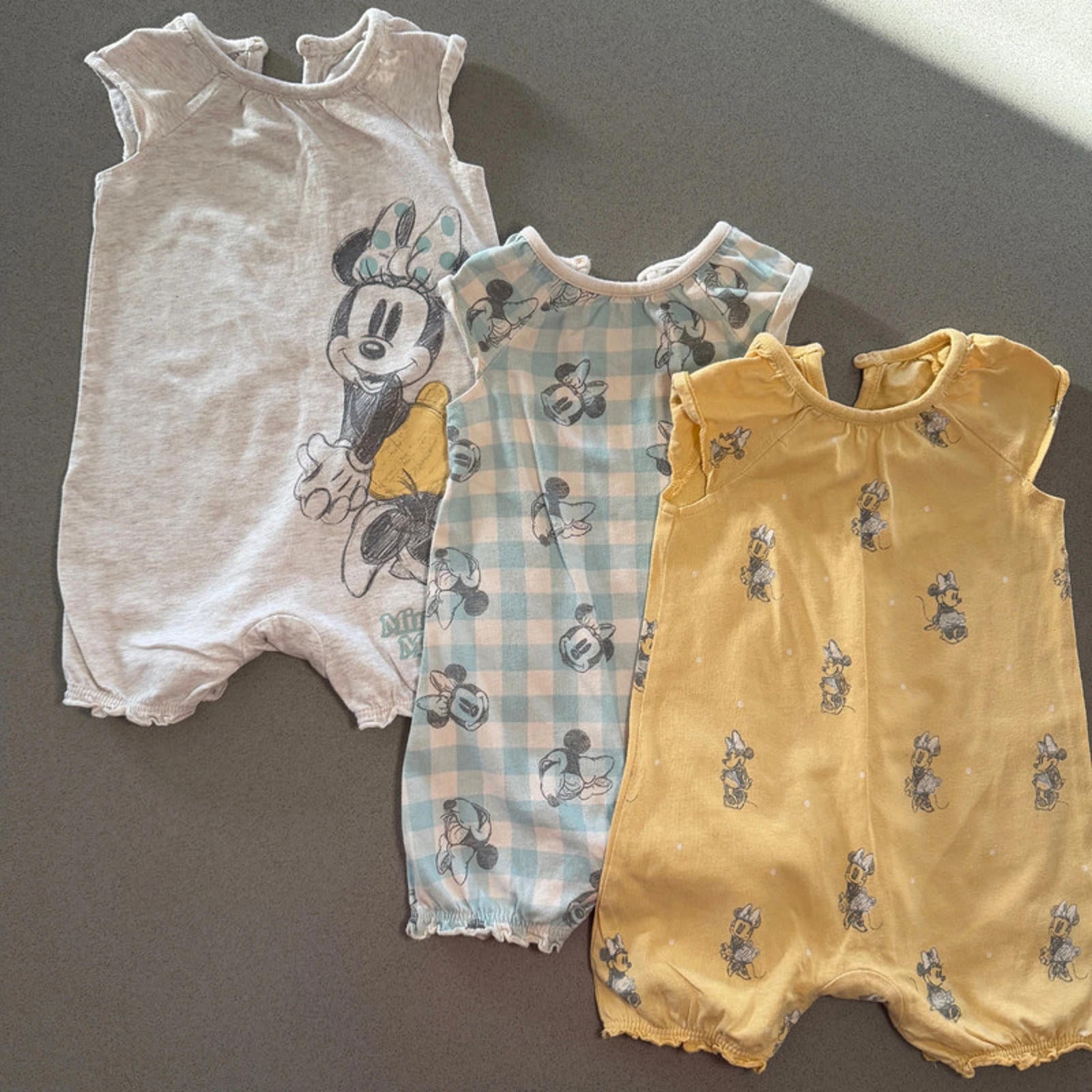 Baby Girl 3-6 months Disney George Set 3 Minnie Mouse Rompers (59 24)