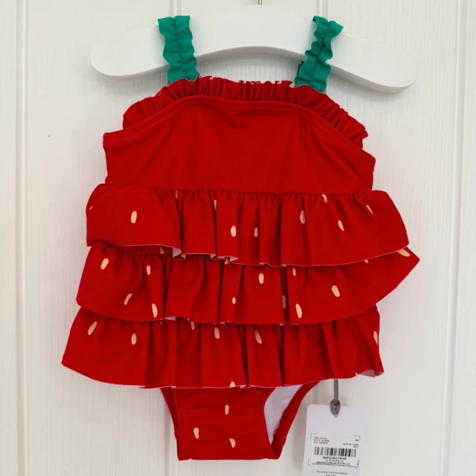 Baby Girl 3-6 months TU Strawberry Swimming Costume BNWT (56 19)